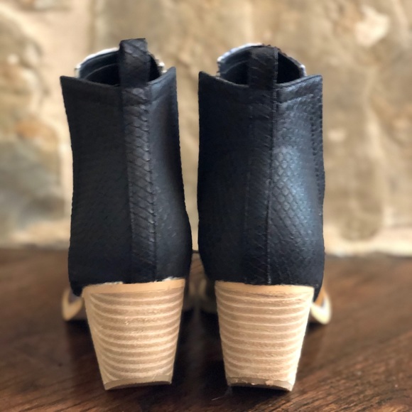 Multi Color Snake Skin Booties - Picture 3 of 5